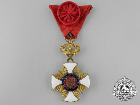 Order of the Star of Karageorg, Civil Division, IV Class Obverse