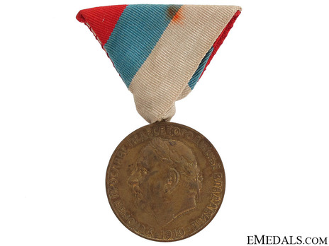Commemorative Medal for the 50th Anniversary of the Rule of King Nicholas I, in Bronze (stamped "ST.SCHWARZ" and "PRINZ") Obverse