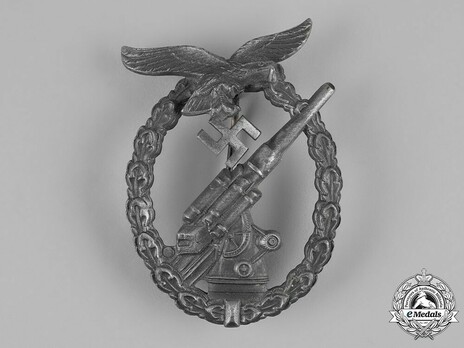 Luftwaffe Flak Badge, by F. Linden Obverse