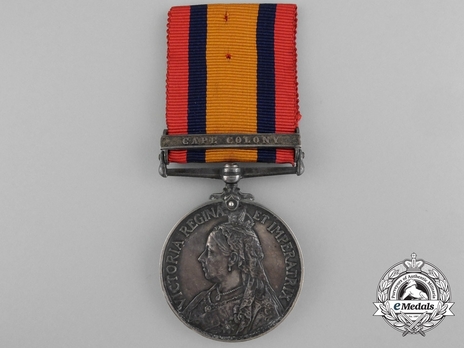 Silver Medal (minted without date, with "CAPE COLONY" clasp) Obverse