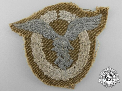 Pilot Badge, in Cloth (tropical) Reverse