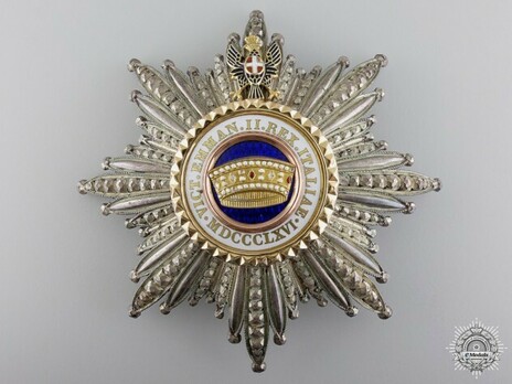 Order of the Crown of Italy, Grand Cross Breast Star Obverse