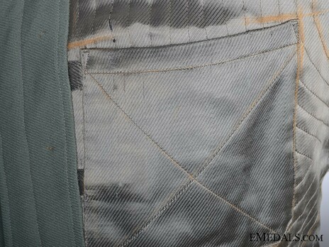 German Army Officer's Field Tunic Interior Detail