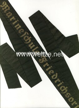 Kriegsmarine Marineschule Friedrichsort Cap Tally Ribbon Obverse