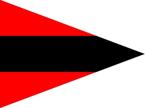 German Army Staff Flag for Battalions (Artillery version) Obverse