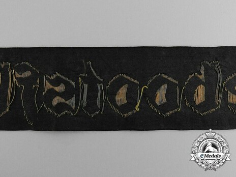 Kriegsmarine Unterseebootsflottille Saltzwedel Cap Tally Ribbon Detail