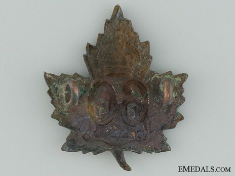 60th Infantry Battalion Other Ranks Cap Badge Reverse