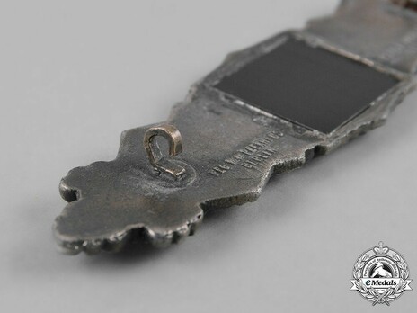 Close Combat Clasp, in Silver, by F. Linden Detail