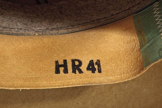 Waffen-SS Tropical Pith Helmet Stamp Detail