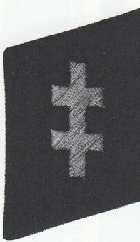 Waffen-SS 2nd Russian Division Eastern Church Cross Collar Tab Obverse