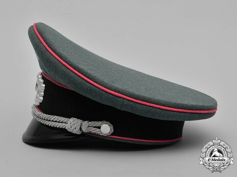 German Army Armoured Officer's Visor Cap Left Side