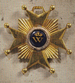 Order of Military Merit, Type II, Knight's Cross (in gold) Reverse