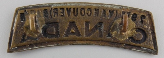 29th Infantry Battalion Other Ranks Shoulder Title Reverse