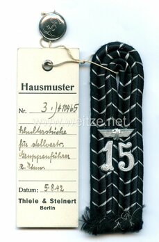 Reichsbahn Bahnschutzpolizei Stellvertretender Gruppenführer Shoulder Boards Obverse