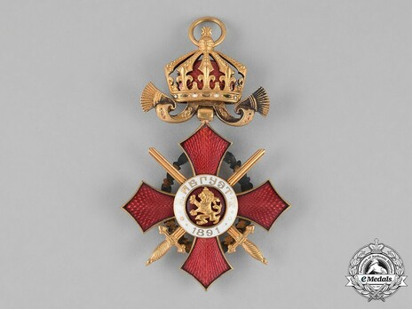 Order of Military Merit, VI Class (with war decoration) Reverse