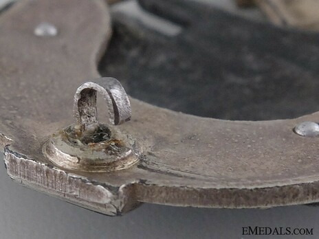 Panzer Assault Badge, "50", in Silver (by J. Feix) Detail