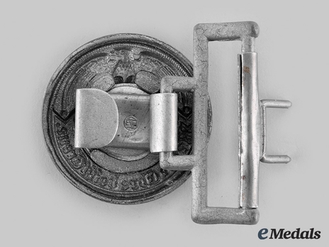 Allgemeine SS Officer's Belt Buckle, by E. Jüttner Reverse