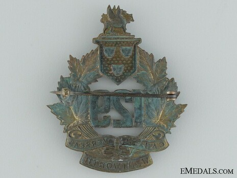 129th Infantry Battalion Other Ranks Cap Badge Reverse