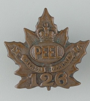 126th Infantry Battalion Other Ranks Collar Badge Obverse