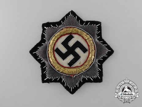 German Cross, in Gold, in Cloth (Panzer Units) Obverse