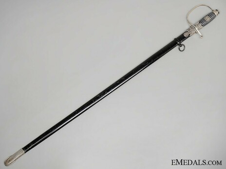 Allgemeine SS Officer Sword Obverse in Scabbard