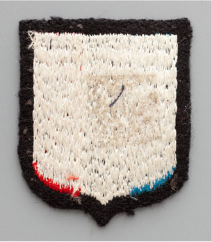 Waffen-SS French Volunteer Arm Shield Reverse