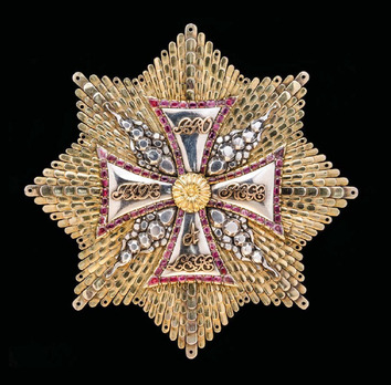 Order of the White Eagle, Breast Star (1709-1764, with brilliance)