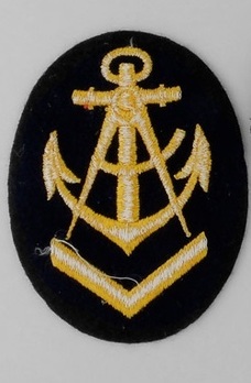 Kriegsmarine Obermaat Carpenter Insignia (embroidered) Reverse