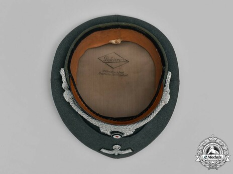 German Army Engineer Officer's Visor Cap Interior