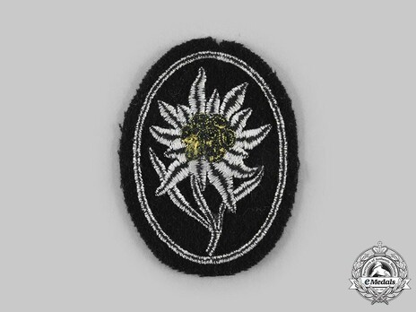 Waffen-SS Edelweiss Sleeve Insignia Reverse