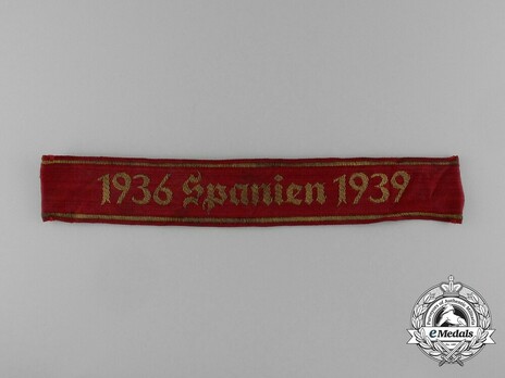 German Army 1936 Spanien 1939 Cuff Title Obverse