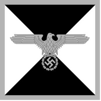 Allgemeine SS Reichsführer-SS Command Flag Obverse