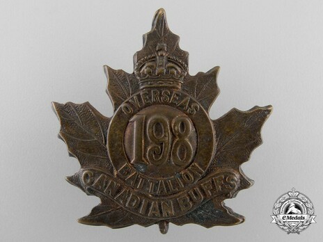 198th Infantry Battalion Other Ranks Cap Badge Obverse