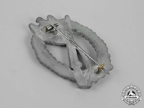 Infantry Assault Badge, by Hymmen (in silver) Reverse