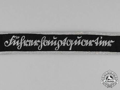 German Army Führerhauptquartier Cuff Title (2nd version) Detail