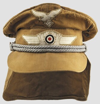 Luftwaffe Officer Ranks Tropical Visor Cap Obverse