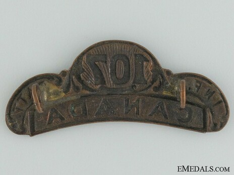 107th Infantry Battalion Other Ranks Shoulder Title Reverse