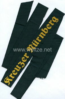 Kriegsmarine Kreuzer Nürnberg Cap Tally Ribbon Obverse