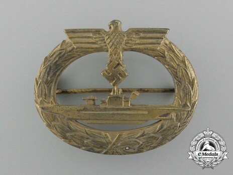 Submarine War Badge, by F. Orth Obverse