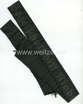 Kriegsmarine Segelschulschiff Niobe Cap Tally Ribbon Obverse