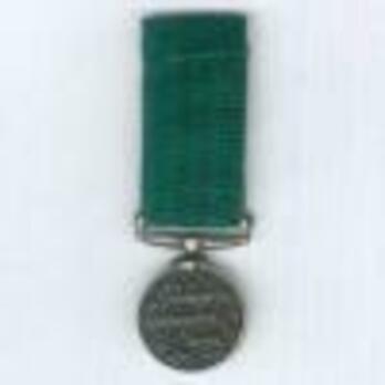 Miniature Silver Medal (with King George V effigy)  Reverse