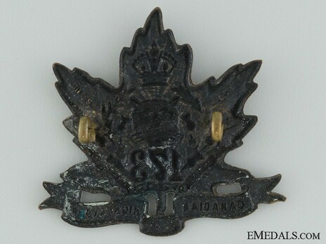 173rd Infantry Battalion Other Ranks Glengarry Badge Reverse