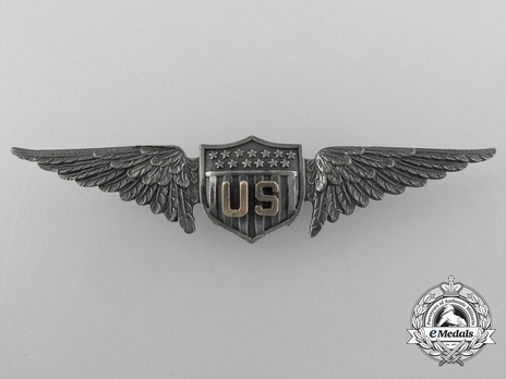 Pilot Wings (with sterling silver) (by N.S. Meyer, stamped "N.S. MEYER INC NEW YORK") Obverse