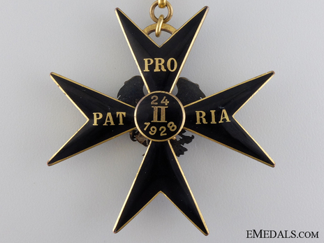 Order of the Eagle Cross, II Class Cross Reverse