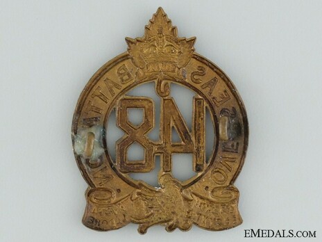 148th Infantry Battalion Other Ranks Cap Badge (Void) Reverse