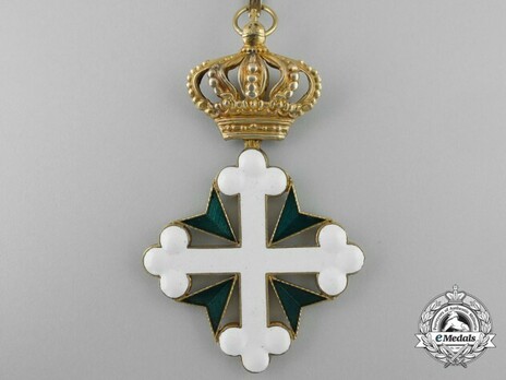 Order of St Maurice and St. Lazarus, Commander Cross (in gilt) Reverse