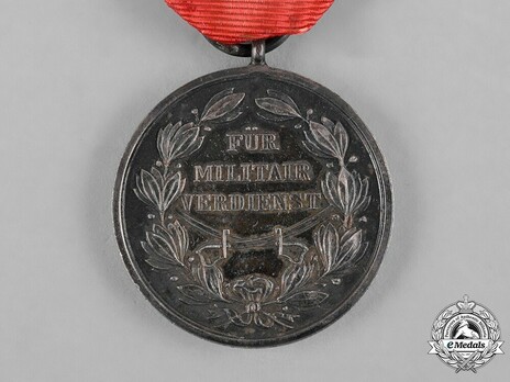 Military Merit Medal (with red cross on ribbon) Reverse