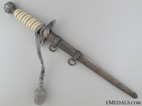 Luftwaffe Ernst Pack & Söhne-made 2nd pattern Dagger Reverse in Scabbard