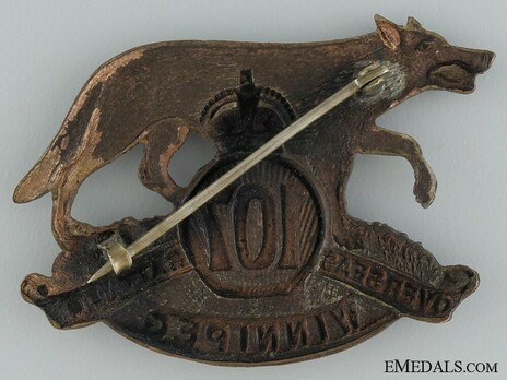 107th Infantry Battalion Other Ranks Cap Badge Reverse