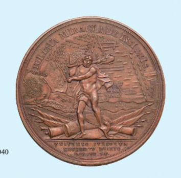 The Battle at Poltava, Bronze Medal Reverse